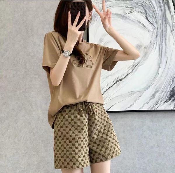 women's tracksuits 2023 summer new fashion casual sports style women's set embroidered letter short sleeve t-shirt women's tw, Gray
women's tracksuits 2023 summer new fashion casual sports style women's set embroidered letter short sleeve t-shirt women's tw, Gray