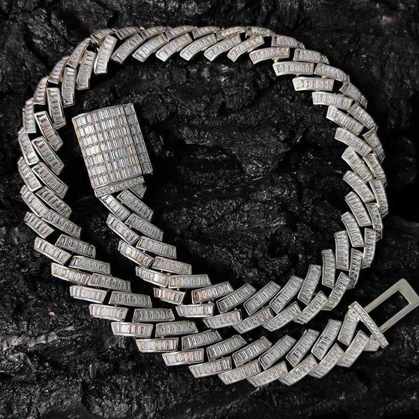 hip hop 21mm maimi prong single row full tennis cz cuban chain necklace for men jewelry brass cz clasp, Silver
hip hop 21mm maimi prong single row full tennis cz cuban chain necklace for men jewelry brass cz clasp, Silver