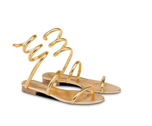 snake strap gold sandals fashion round toe low heel women flat sandal luxury designers ankle wraparound evening shoes, Black
snake strap gold sandals fashion round toe low heel women flat sandal luxury designers ankle wraparound evening shoes, Black