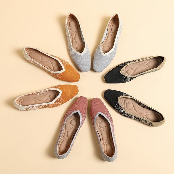 2023 new womens flat shoes non-slip rubber sole elastic soft casual fashion square comfortable spring and autumn summer shoes, Black
2023 new womens flat shoes non-slip rubber sole elastic soft casual fashion square comfortable spring and autumn summer shoes, Black