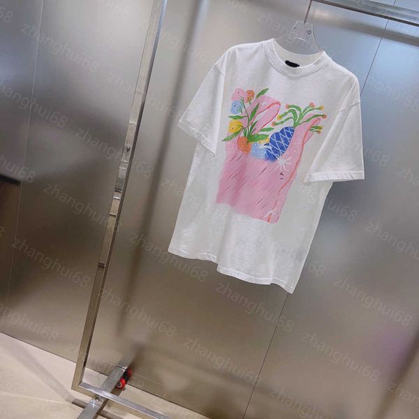 23ss tee womens t-shirt womens designer clothing round neck pure cotton hand-drawn illustration design short sleeve t-shirt womens clothes, White
23ss tee womens t-shirt womens designer clothing round neck pure cotton hand-drawn illustration design short sleeve t-shirt womens clothes, White