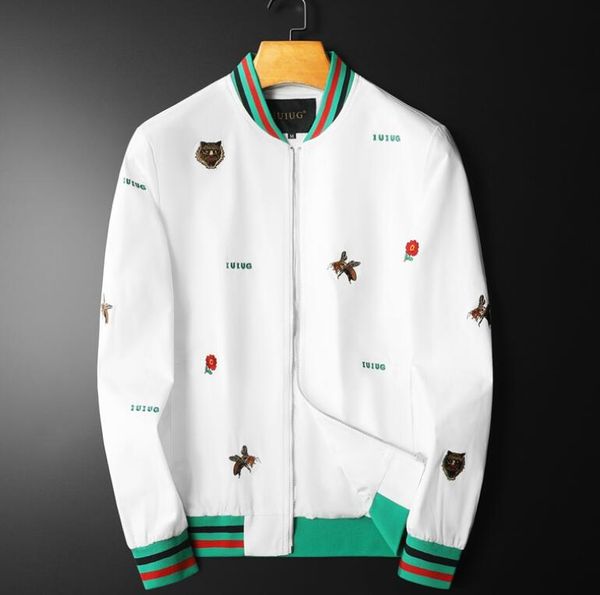 men's jacket 2023 spring and autumn new men's jacket coat embroidered slim fit standing collar men's baseball top, Black;brown
men's jacket 2023 spring and autumn new men's jacket coat embroidered slim fit standing collar men's baseball top, Black;brown