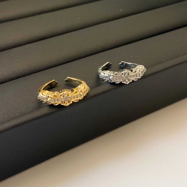 fashion luxury high street brand ch same ring is and narrow version flower couple middle ancient ring opening new style, Silver
fashion luxury high street brand ch same ring is and narrow version flower couple middle ancient ring opening new style, Silver