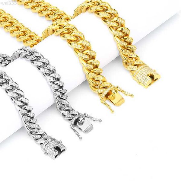 european men's cuban link chain necklace hip hop iced out cz stainless steel cuban link chain necklace, Silver
european men's cuban link chain necklace hip hop iced out cz stainless steel cuban link chain necklace, Silver