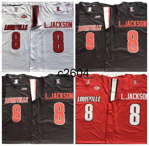 c2604 ncaa lamar jackson college football jerseys vintage black #8 l.jackson red white stitched shirts mens s-xxxl
c2604 ncaa lamar jackson college football jerseys vintage black #8 l.jackson red white stitched shirts mens s-xxxl