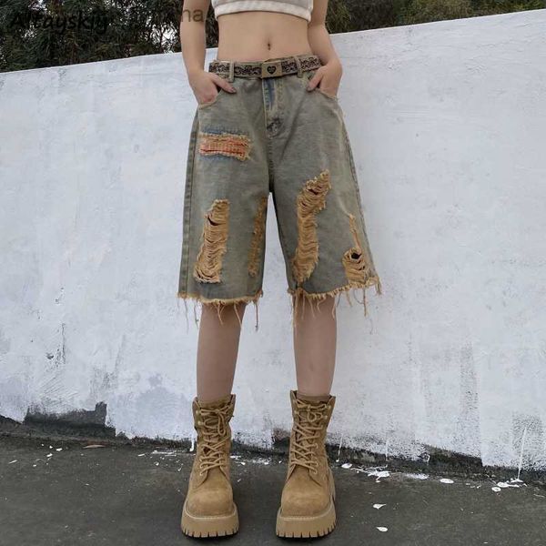 s-5xl denim shorts women vintage hole ripped high street loose american style cool girls streetwear simple fashion daily ulzzang l230522, White;black
s-5xl denim shorts women vintage hole ripped high street loose american style cool girls streetwear simple fashion daily ulzzang l230522, White;black