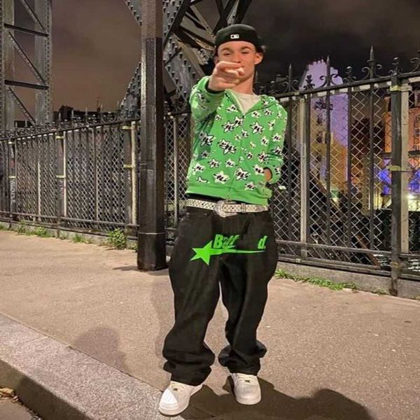 designer mens jeans y2k badfriend hip hop letter printed black pants men women fashion casual rock wide foot baggy trouser streetwear 230320, Blue
designer mens jeans y2k badfriend hip hop letter printed black pants men women fashion casual rock wide foot baggy trouser streetwear 230320, Blue