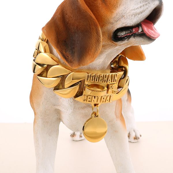 stainless steel dog chain medium large pet dog collar medal tag necklace huge cuban chain big dog leash 690g heavyweight 31mm 18.8inch (48cm, Silver
stainless steel dog chain medium large pet dog collar medal tag necklace huge cuban chain big dog leash 690g heavyweight 31mm 18.8inch (48cm, Silver