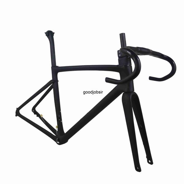 Image of Carbon Fiber T1000 Full Internal Cables Disc Brake Road Bike Frame TT-X33 With integrated handlebar Front 100X12 Rear 142X12mm