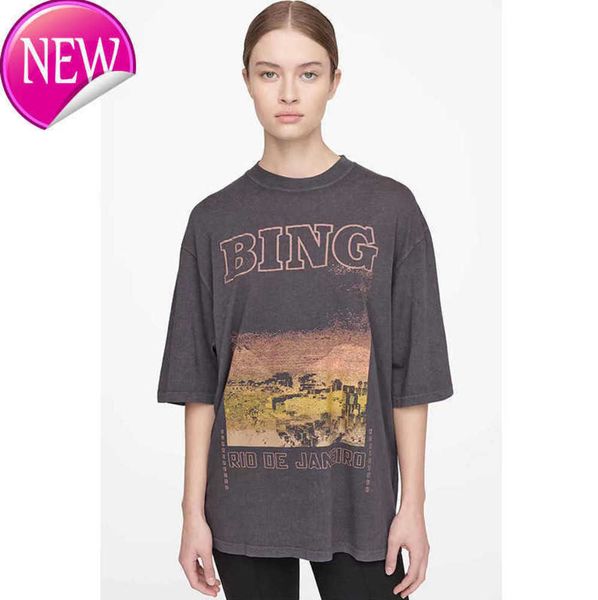 anine bing designer cotton t shirt letter city sunset print loose women short sleeved t-shirt summer tees, White
anine bing designer cotton t shirt letter city sunset print loose women short sleeved t-shirt summer tees, White