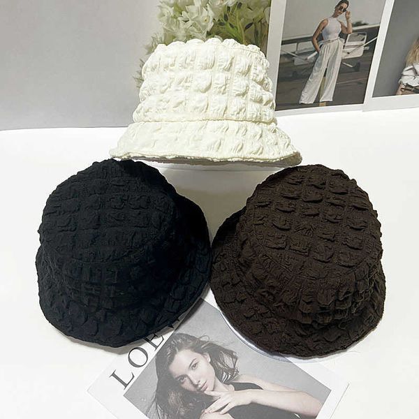 Fashionable summer designer luxury Net red pleated seersucker fisherman's hat women's early autumn bucket fashion versatile texture basin, Ivory7
Fashionable summer designer luxury Net red pleated seersucker fisherman's hat women's early autumn bucket fashion versatile texture basin, Ivory7