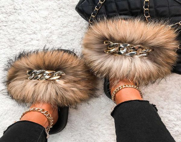 fluffy flip flops real fox raccoon fur slippers luxury golden chain furry fur slides plush beach slippers women summer sandals x095629897, Black
fluffy flip flops real fox raccoon fur slippers luxury golden chain furry fur slides plush beach slippers women summer sandals x095629897, Black