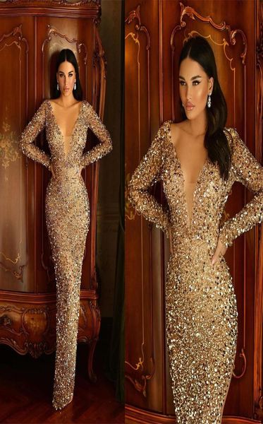 sparkly sequined mermaid prom dresses deep v neck long sleeve beading evening gowns sweep train formal party dress vestido de novi7628296, Black
sparkly sequined mermaid prom dresses deep v neck long sleeve beading evening gowns sweep train formal party dress vestido de novi7628296, Black