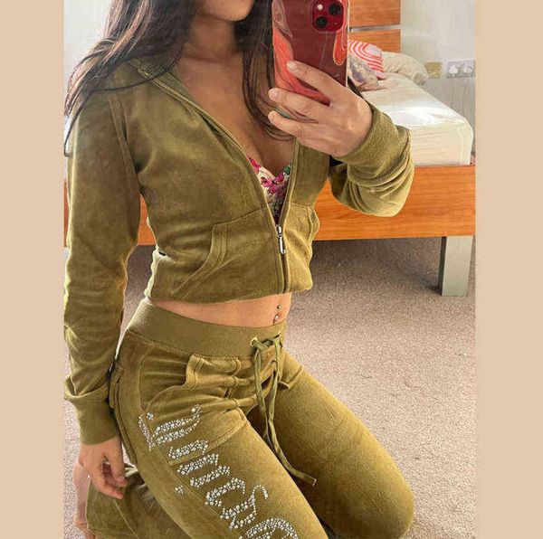 juicy women's tracksuit summer brand sewing suit velvet tracksuits velour women track hoodies and pants met fashion40ess, Gray
juicy women's tracksuit summer brand sewing suit velvet tracksuits velour women track hoodies and pants met fashion40ess, Gray