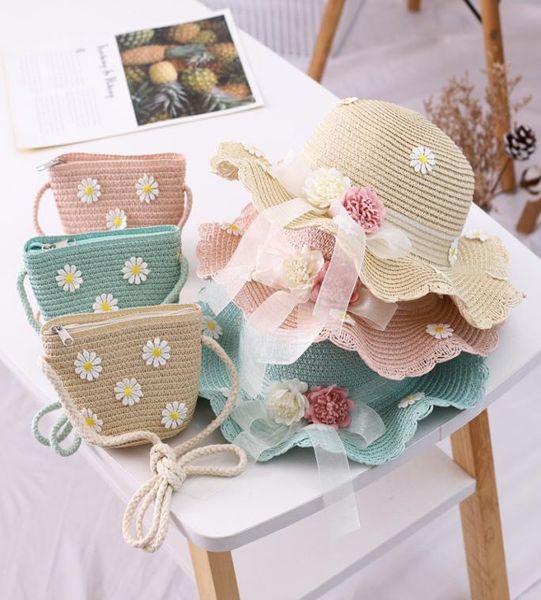 girls straw hats bags set summer ribbon flower beach messenger caps mini handbags sunshade fisherman hat sunscreen daisy chrysanth3280853, Yellow
girls straw hats bags set summer ribbon flower beach messenger caps mini handbags sunshade fisherman hat sunscreen daisy chrysanth3280853, Yellow