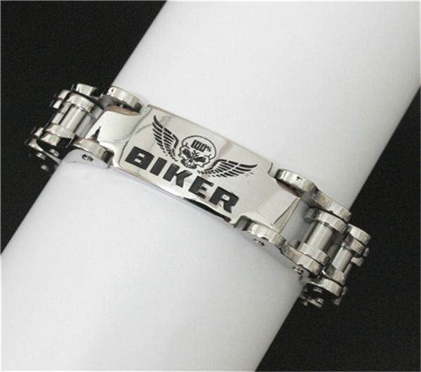 1pc design bicycle skull biker bracelet 316l stainless steel band party skull biker style bracelet3673521, Golden;silver
1pc design bicycle skull biker bracelet 316l stainless steel band party skull biker style bracelet3673521, Golden;silver