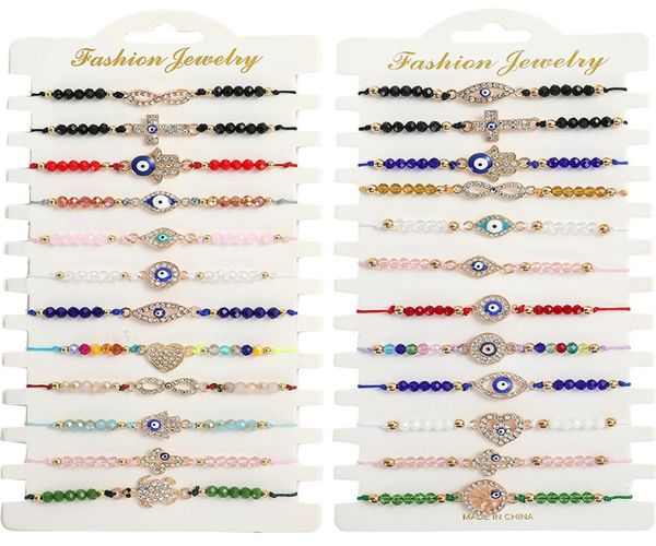 12pcsset new blue evil eye bracelets for women crystal tree hand cross heart turtle charm beads rope string chain adjustable bang5958322, Golden;silver
12pcsset new blue evil eye bracelets for women crystal tree hand cross heart turtle charm beads rope string chain adjustable bang5958322, Golden;silver