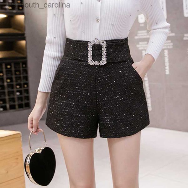 fashion rhinestones tweed shorts women autumn winter sequin black womens shorts glitter diamonds belt high waist short femme, White;black
fashion rhinestones tweed shorts women autumn winter sequin black womens shorts glitter diamonds belt high waist short femme, White;black