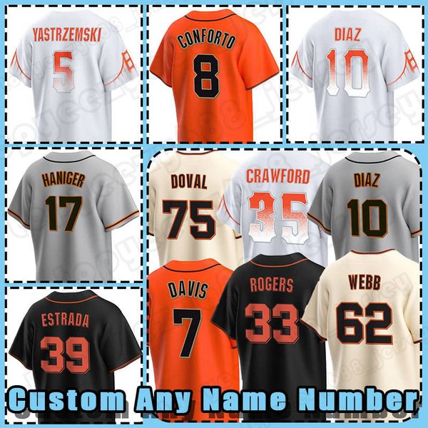 5 mike yastrzemski baseball jersey 35 brandon crawford 17 mitch haniger 7 davis 39 thairo estrada michael conforto isan diaz san francisco t, Blue;black
5 mike yastrzemski baseball jersey 35 brandon crawford 17 mitch haniger 7 davis 39 thairo estrada michael conforto isan diaz san francisco t, Blue;black