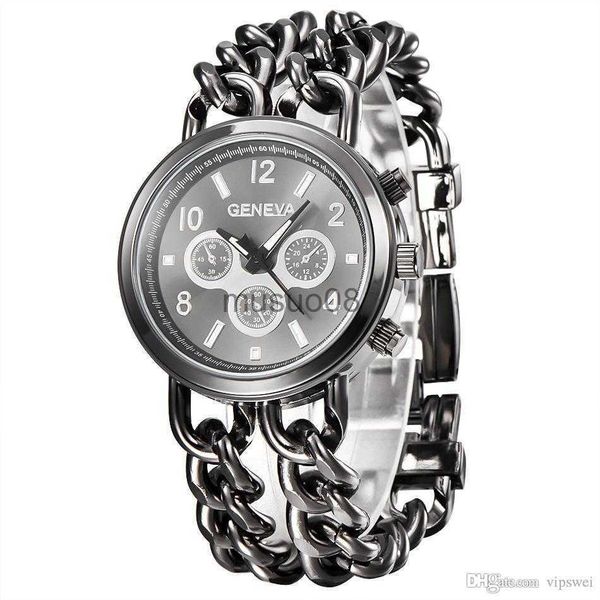 other watches women geneva gold watch fashion cowboy chain quartz clothing watches ladies dress clock retro punk luminous wristwatch j230606, Slivery;black
other watches women geneva gold watch fashion cowboy chain quartz clothing watches ladies dress clock retro punk luminous wristwatch j230606, Slivery;black