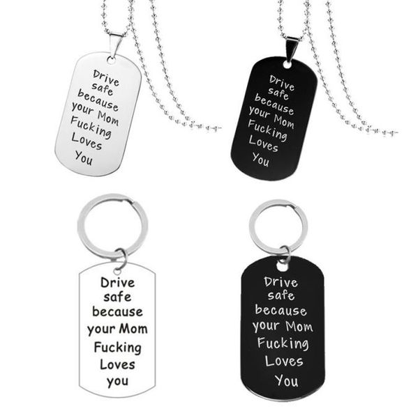 fashion drive safe because your mom fucking love you stainless steel keychain silver necklace jewelry gifts6909337, Slivery;golden
fashion drive safe because your mom fucking love you stainless steel keychain silver necklace jewelry gifts6909337, Slivery;golden