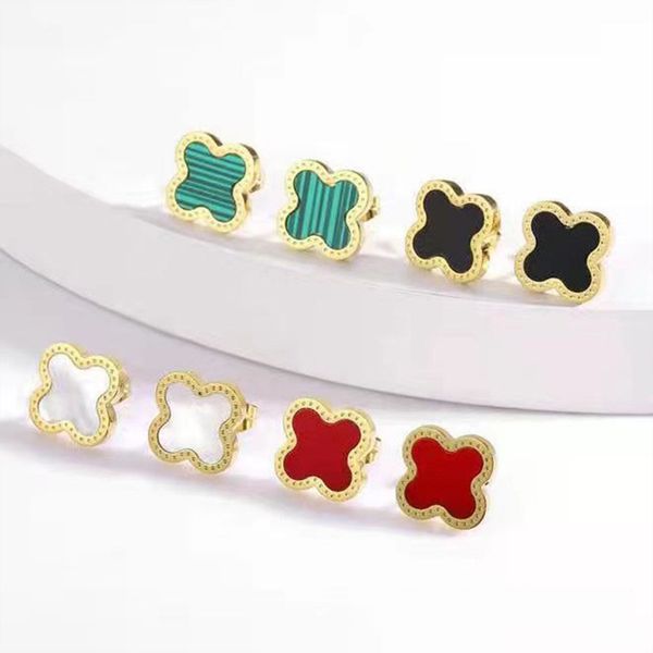 designer earrings lucky clover stainless steel studs earrings designer for women sense lightweight temperament all-match earrings, Golden;silver
designer earrings lucky clover stainless steel studs earrings designer for women sense lightweight temperament all-match earrings, Golden;silver