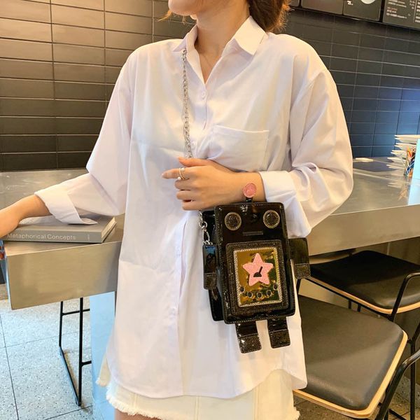 creative laser robot colourful small bag for women female personality design chain crossbody bag ladies summer phone purse bag
creative laser robot colourful small bag for women female personality design chain crossbody bag ladies summer phone purse bag
