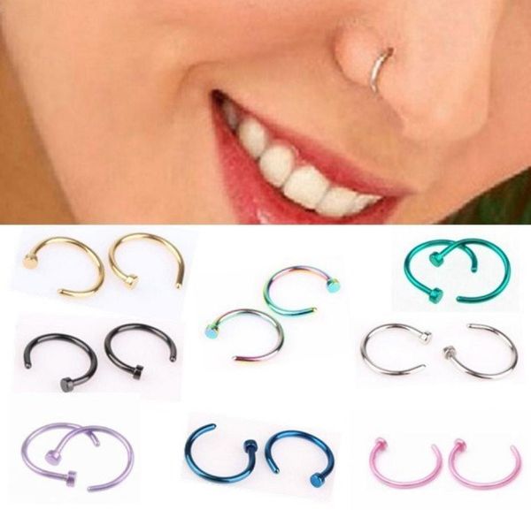 nose rings body piercing jewelry fashion jewelry stainless steel nose open hoop ring earring studs fake nose rings non piercin9747161, Silver
nose rings body piercing jewelry fashion jewelry stainless steel nose open hoop ring earring studs fake nose rings non piercin9747161, Silver