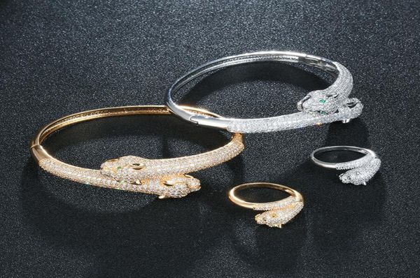 middle east new girl diamond leopard head bracelet fashion leopard head ring set exquisite highend gift 8738582, Silver
middle east new girl diamond leopard head bracelet fashion leopard head ring set exquisite highend gift 8738582, Silver