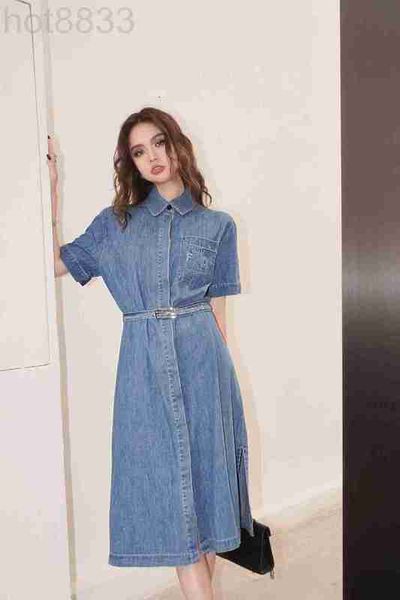 basic & casual dresses designer 2023 spring/summer new letter embroidery pocket wash water lightweight denim dress women y4z4, Black;gray
basic & casual dresses designer 2023 spring/summer new letter embroidery pocket wash water lightweight denim dress women y4z4, Black;gray