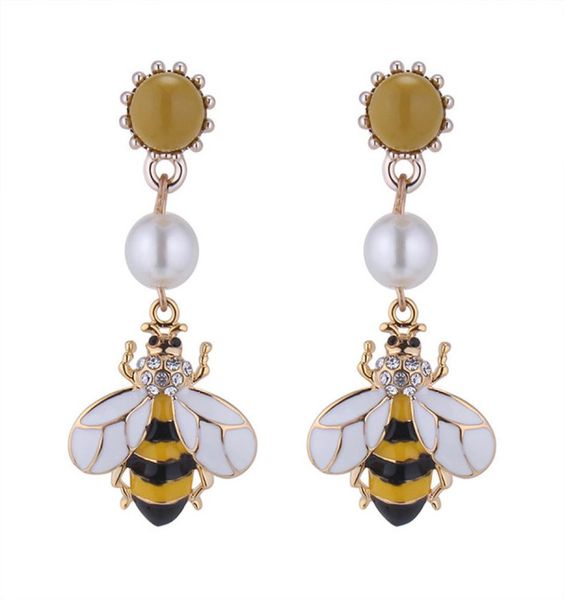 yellow gold designer bee stud earrings for women trendy bee pearl cute bee dangel long style stud earring jewelry gifts for women 6016976, Golden;silver
yellow gold designer bee stud earrings for women trendy bee pearl cute bee dangel long style stud earring jewelry gifts for women 6016976, Golden;silver