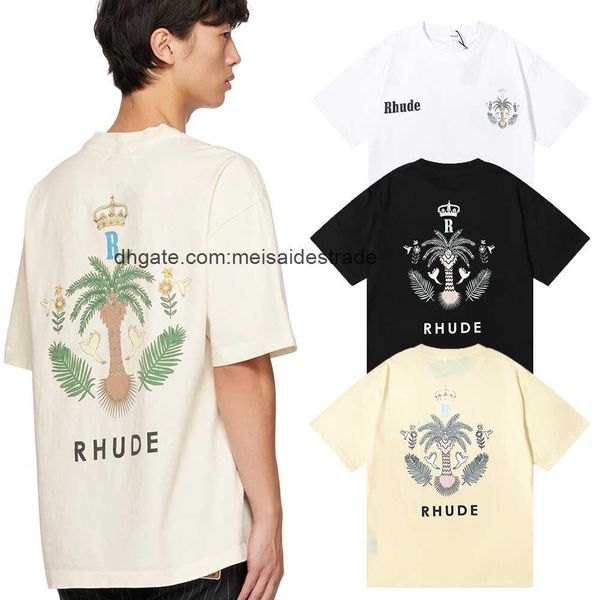 designer t shirt correct version 2023 summer new fashion rhudes coconut crown print high street men's loose short sleeve t-shirt, White;black
designer t shirt correct version 2023 summer new fashion rhudes coconut crown print high street men's loose short sleeve t-shirt, White;black