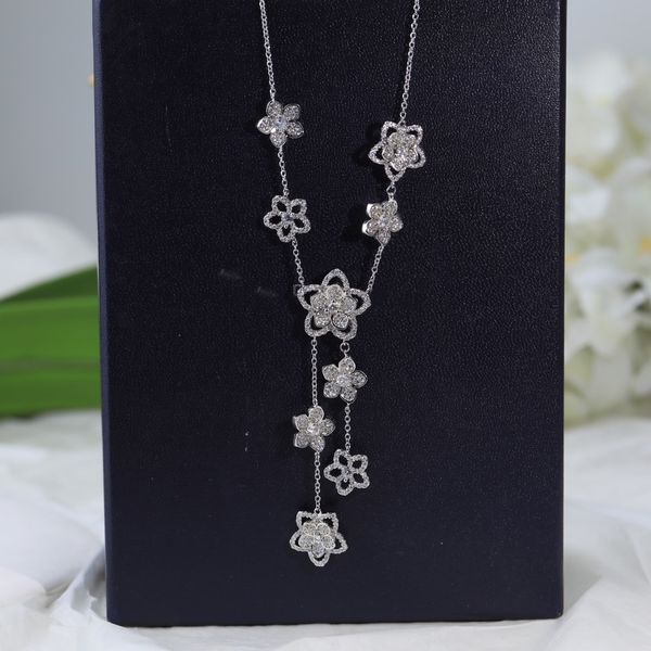 luxury pendant necklace white gold full crystal nine five leaf clovers flowers charm wedding jewelry party gift, Silver
luxury pendant necklace white gold full crystal nine five leaf clovers flowers charm wedding jewelry party gift, Silver