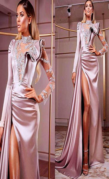 2021 plus size arabic aso ebi lace beaded mermaid prom dresses high split satin sheer neck evening formal party second reception b8686540, Black
2021 plus size arabic aso ebi lace beaded mermaid prom dresses high split satin sheer neck evening formal party second reception b8686540, Black