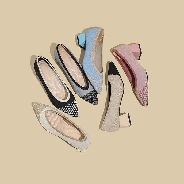 spring and autumn high heels womens shoes 2023 new pointed thin heels knitted fashion breathable slippery beautiful banquet sho, Black
spring and autumn high heels womens shoes 2023 new pointed thin heels knitted fashion breathable slippery beautiful banquet sho, Black