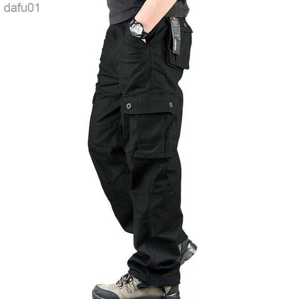 pants men cargo trousers mens casual multi pocket military overall outdoors loose long trousers joggers camo army tactical pants l230520, Black
pants men cargo trousers mens casual multi pocket military overall outdoors loose long trousers joggers camo army tactical pants l230520, Black