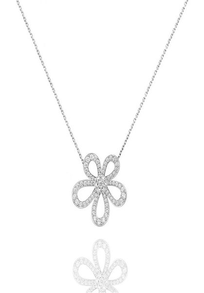 2021 exquisite diamond four leaf clover camellia pendant clavicle chain necklace 18k gold fashion classic for van womengirls wedd2719102, Silver
2021 exquisite diamond four leaf clover camellia pendant clavicle chain necklace 18k gold fashion classic for van womengirls wedd2719102, Silver