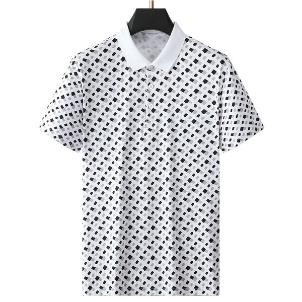 

men's polos t shirt summer tee designer boss polo 23ss new style solid fabric embroidery boss short sleeve t-shirt designer letter seam, White;black