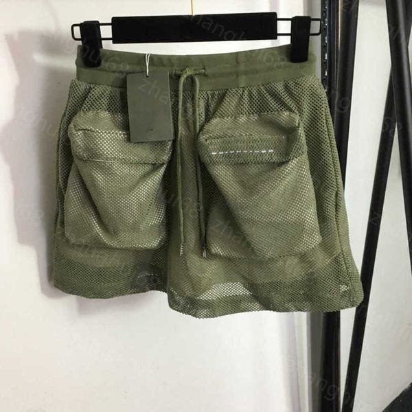 23ss womens shorts womens designer clothing large pocket design mesh hollowed out breathable drawstring elastic waist short half skirt women, White;black
23ss womens shorts womens designer clothing large pocket design mesh hollowed out breathable drawstring elastic waist short half skirt women, White;black