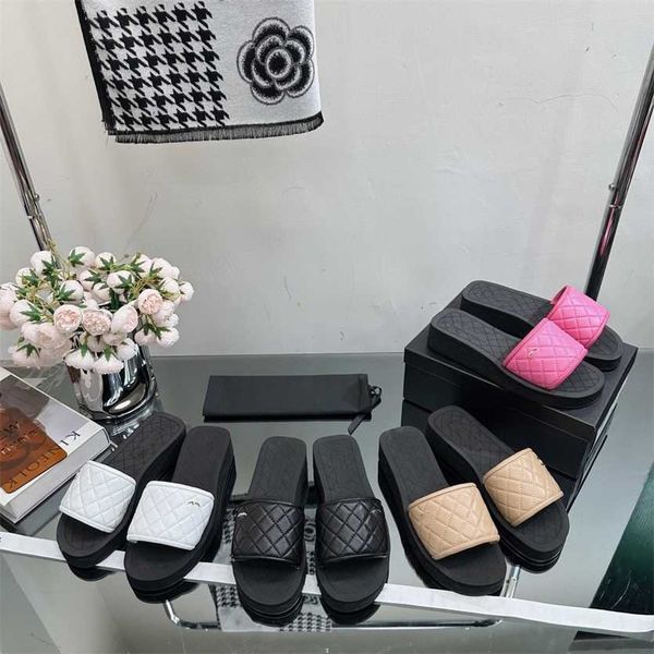 chan c woman platform slippers sandals interlocking c buckle slides classic plaid quilted quilting check grid classics sandal women wedge su, Black
chan c woman platform slippers sandals interlocking c buckle slides classic plaid quilted quilting check grid classics sandal women wedge su, Black
