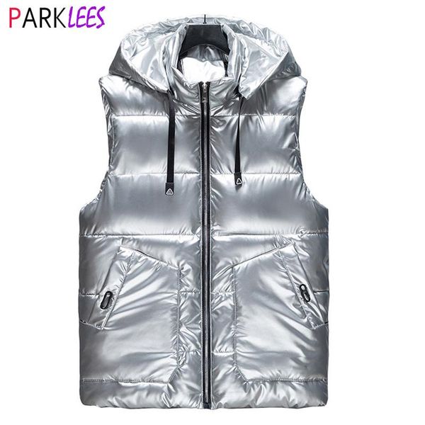 blazers parklees shiny sier metallic winter sleeveless vest waistcoat 2022 winter new casual warm padded vests outwear prom streetwear, White;black
blazers parklees shiny sier metallic winter sleeveless vest waistcoat 2022 winter new casual warm padded vests outwear prom streetwear, White;black