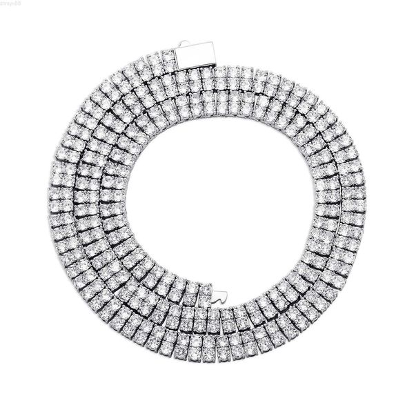 luxury men women double row diamond chain micro paved cz bling charm tennis chain necklace, Silver
luxury men women double row diamond chain micro paved cz bling charm tennis chain necklace, Silver