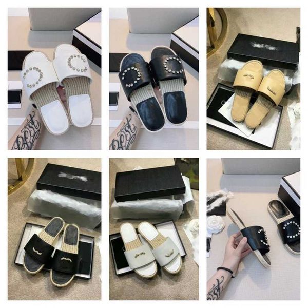 famous brand chan c women leather espadrille crystal pearls flat sandal fashion non-slip slipper straw weave sandals summer outdoor beach ca, Black
famous brand chan c women leather espadrille crystal pearls flat sandal fashion non-slip slipper straw weave sandals summer outdoor beach ca, Black