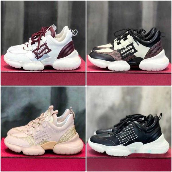 women increase daddy shoes luxury leisure shoes b-chain sneaker designer fashion leather rubber shoes size 35-40, Black
women increase daddy shoes luxury leisure shoes b-chain sneaker designer fashion leather rubber shoes size 35-40, Black
