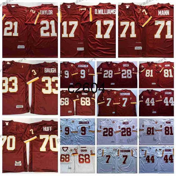 c2604 vintage art monk jurgensen 7 joe theismann football jerseys john riggins 28 darrell green russ grimm 17 doug williams mann 21 sean tay, Black
c2604 vintage art monk jurgensen 7 joe theismann football jerseys john riggins 28 darrell green russ grimm 17 doug williams mann 21 sean tay, Black