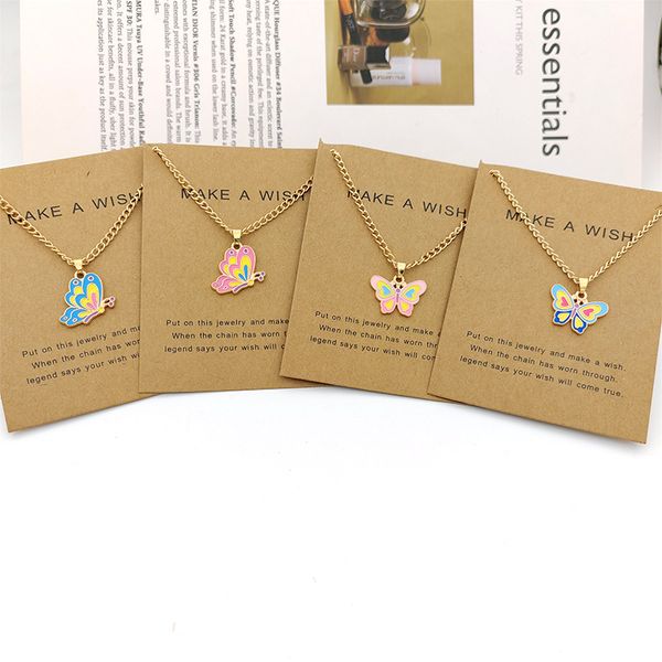 pastoral style butterfly pendant necklace ladies sweet blue pink clavicle chain necklaces jewelry gift, Silver
pastoral style butterfly pendant necklace ladies sweet blue pink clavicle chain necklaces jewelry gift, Silver