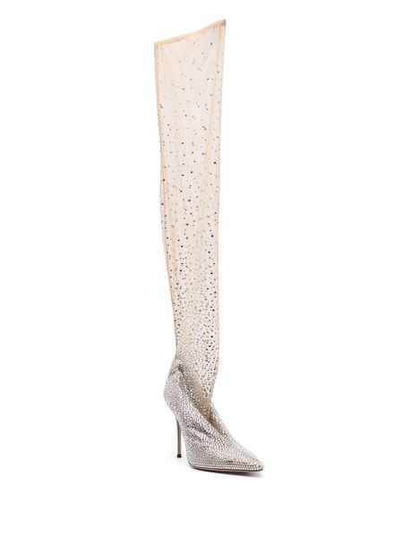 lady over the knee boots rhinestone crystal bling thight boots high heel shoes women sock comfort elastic party shoes 44, Black
lady over the knee boots rhinestone crystal bling thight boots high heel shoes women sock comfort elastic party shoes 44, Black