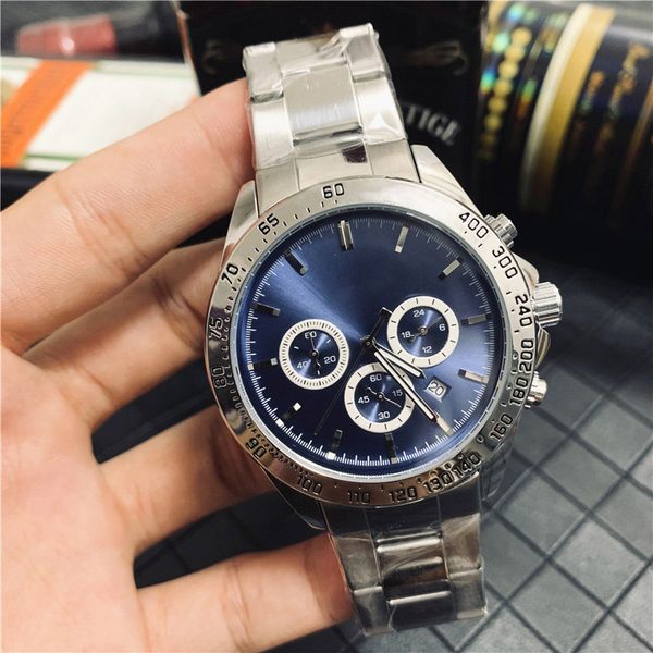 luxury men's watch sapphire crystal 43mm six hands quartz watch datejust luminous steel strap watches, Slivery;brown
luxury men's watch sapphire crystal 43mm six hands quartz watch datejust luminous steel strap watches, Slivery;brown