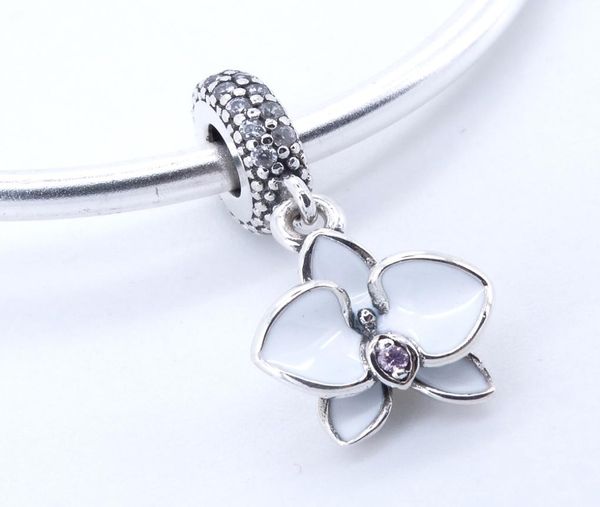 925 sterling silver jewelry white orchid pendant charm beads fit charms bracelet & bangle for woman jewelry finding 2017 summer1230418, Black
925 sterling silver jewelry white orchid pendant charm beads fit charms bracelet & bangle for woman jewelry finding 2017 summer1230418, Black