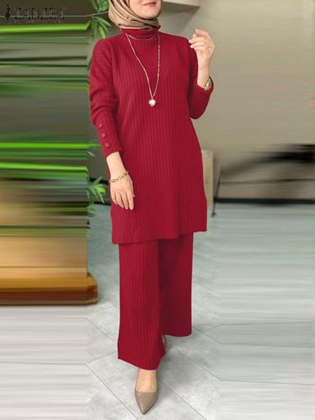 dress zanzea muslim outfits autumn blouse set turtleneck solid abayas for women fashion button causal pnats elegant ol tracksuits, White
dress zanzea muslim outfits autumn blouse set turtleneck solid abayas for women fashion button causal pnats elegant ol tracksuits, White